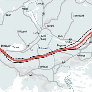 Veien videre for ny E18 fra Arendal til Grimstad
