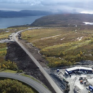 Markering av åpnet Kvænangsfjelltunnel