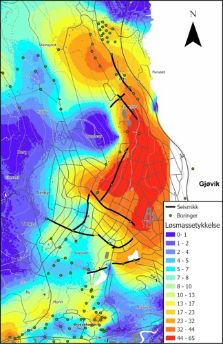 Kart grunnundersøkelser rv. 4 - oktober 2025
