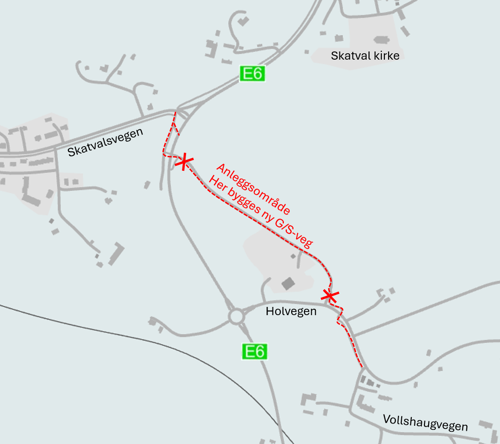 gang-sykkel-vei mellom Holvegen og Skatvalskrysset.png