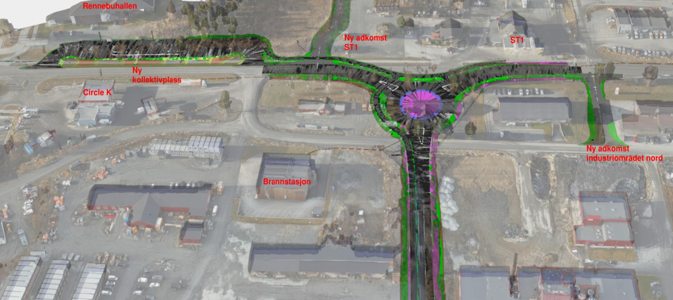 Oversikt Berkåk sentrum