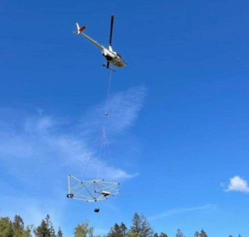 RV4 helikopter med geoscanner