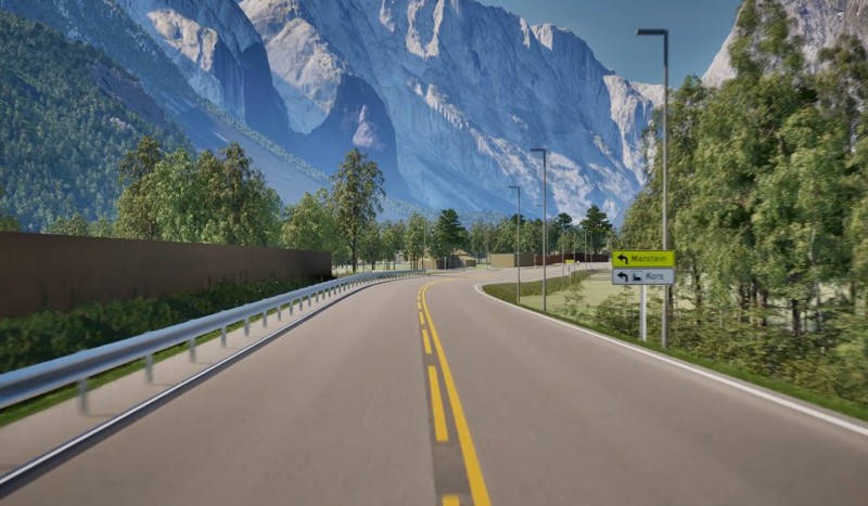 Visualisering E136 Marstein