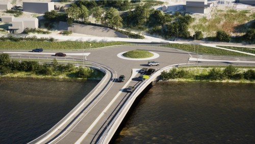 Ny rundkjøring mellom E6 og Rv15 Otta