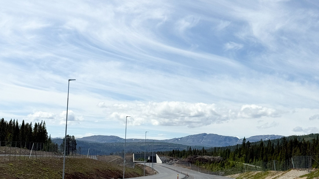 Fra nord mot sør: Tovlitunnelen