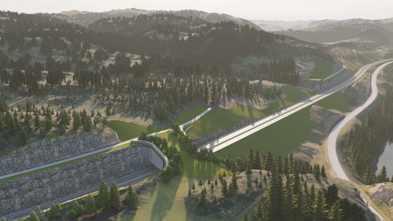 Faunapassasje ved Lyngåsen